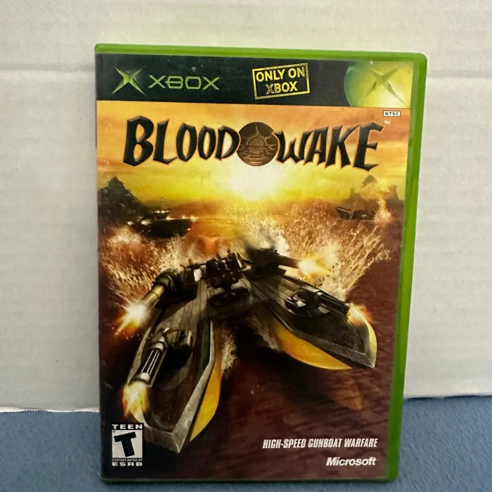 Blood Wake Microsoft Xbox Game Original CIB Complete with Manual Naval Combat